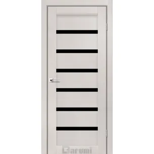 Міжкімнатні двері  Vela Дуб ольс чорне скло Darumi