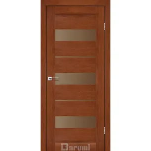 Міжкімнатні двері  Marsel Горіх роял скло бронза Darumi