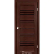 Межкомнатная дверь Versal Венге панга черное стекло Darumi