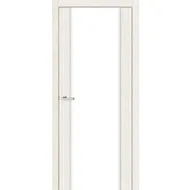 Межкомнатная дверь Cortex Gloss Дуб bianco триплекс молочный Омис
