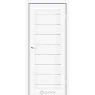 Межкомнатная дверь Neapol Белый мат стекло сатин Leador