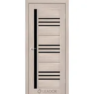 Межкомнатная дверь Compania Монблан черное стекло Leador