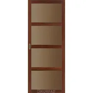 Межкомнатная дверь Bella BL-01 Орех стекло бронза Korfad