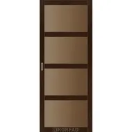 Межкомнатная дверь Bella BL-01 Венге стекло бронза Korfad