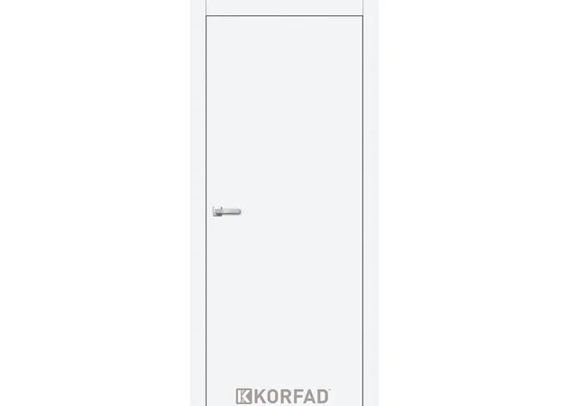 Фото 1 - Міжкімнатні двері Loft Plato LP-01 Білий перламутр Korfad