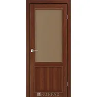 Межкомнатная дверь Classico CL-02 Орех стекло бронза Korfad