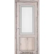 Межкомнатная дверь Classico CL-02 Дуб нордик стекло сатин Korfad