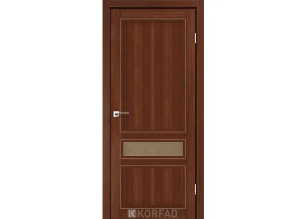 Фото 1 - Міжкімнатні двері Classico CL-07 Горіх скло бронза Korfad