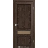Межкомнатная дверь Classico CL-07 Дуб марсала стекло бронза Korfad