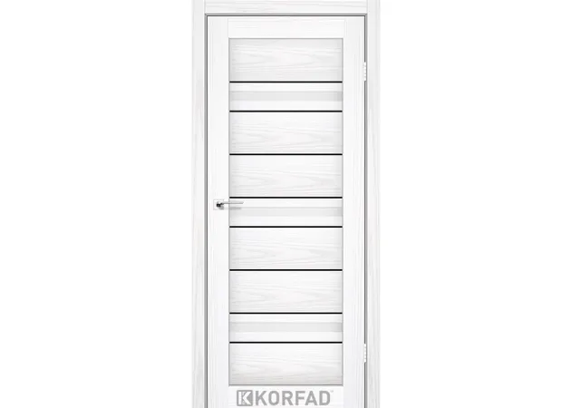 Фото 1 - Межкомнатная дверь Florence FL-02 Белая лиственница стекло сатин Korfad