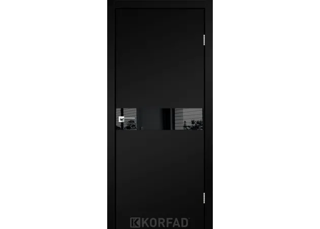 Фото 1 - Міжкімнатні двері Glass Loft Plato GLP-01 Super PET Чорний Korfad