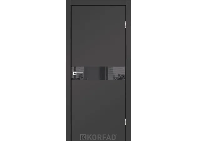 Фото 1 - Міжкімнатні двері Glass Loft Plato GLP-01 Super PET Антрацит Korfad