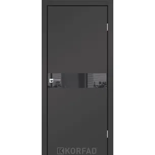 Міжкімнатні двері Glass Loft Plato GLP-01 Super PET Антрацит Korfad