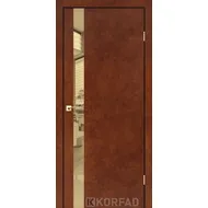 Міжкімнатні двері Glass Loft Plato GLP-02 Сталь кортен Korfad