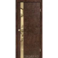 Межкомнатная дверь Glass Loft Plato GLP-02 Арт бетон Korfad
