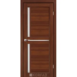 Міжкімнатні двері Scalea SC-04 Горіх скло сатин Korfad