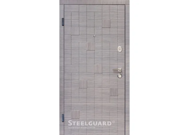Фото 1 - Вхідні двері Alta Cascad  Сірий горизонт ТМ Steelguard