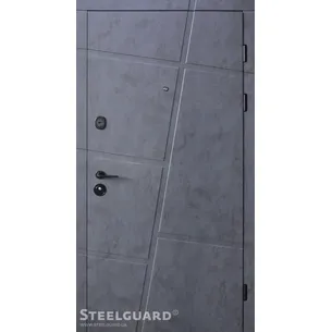 Вхідні двері Alta Masto Бетон графіт/Білий мат ТМ Steelguard