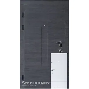 Вхідні двері Forte+ Barca Венге сірий горизонт/Білий мат ТМ Steelguard