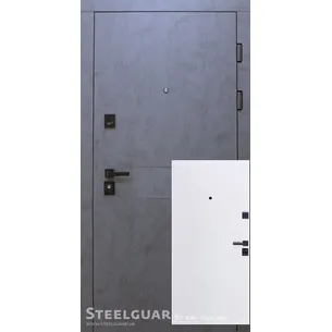 Вхідні двері Forte+ Remo Бетон графіт/Білий мат ТМ Steelguard