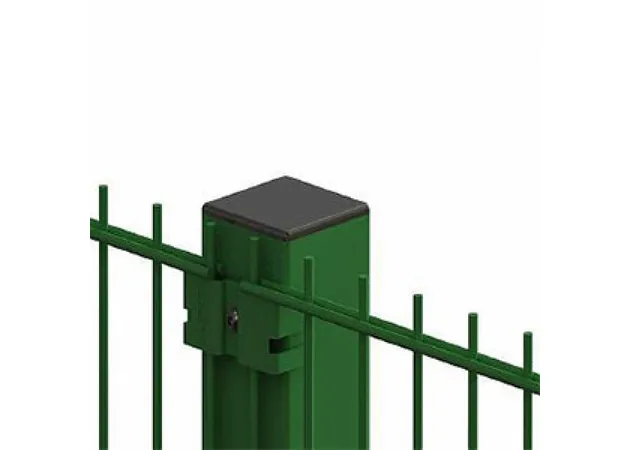 Фото 1 - Паркан із сітки секційний 3d висота 1,4м х 2.5м цинк/полімер Ø5+Ø4+Ø5 (ДУОС)