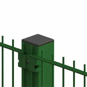 Паркан із сітки секційний 3d висота 1,4м х 2.5м цинк/полімер Ø6+Ø5+Ø6 (ДУОС)