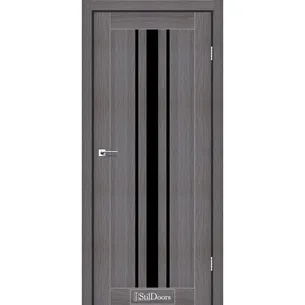 Міжкімнатні двері Арізона Дрім Вуд чорне скло StilDoors