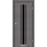 Міжкімнатні двері Арізона Дрім Вуд чорне скло StilDoors