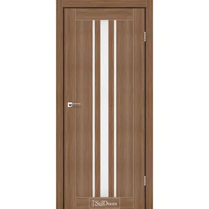 Міжкімнатні двері Арізона Італійський Горіх скло сатин StilDoors