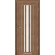 Міжкімнатні двері Арізона Італійський Горіх скло сатин StilDoors