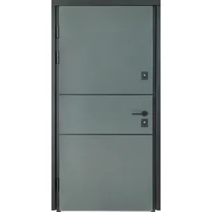 Вхідні двері COTTAGE МОДЕЛЬ 703 / 197 Metalic Grey / Вулична Бетон Антрацит ТМ Булат