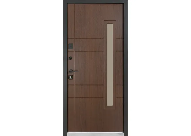 Фото 2 - Вхідні двері COTTAGE Модель 705/431 Metalic Wood/ Вулична Дуб темний ТМ Булат