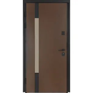 Вхідні двері COTTAGE Модель 705/431 Metalic Wood/ Вулична Дуб темний ТМ Булат
