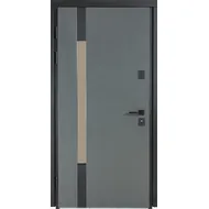Вхідні двері COTTAGE Модель 705/431 Metalic Gray / Модрина вулканична ТМ Булат