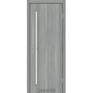 Міжкімнатні двері Corner Glass 03 ясен сталевий Korfad Express