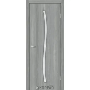 Міжкімнатні двері Corner Glass 04  ясен сталевий Korfad Express
