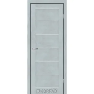 Міжкімнатні двері Riviera скло сатин цемент світлий Korfad Express